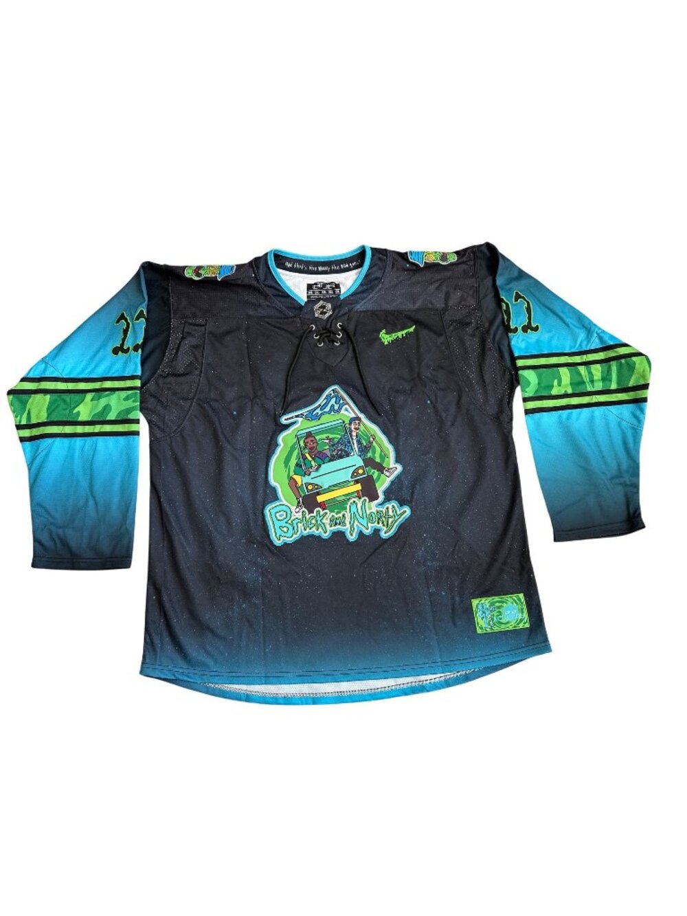 Rick & Morty Hockey Jersey by Elev808Designs Limited Edition